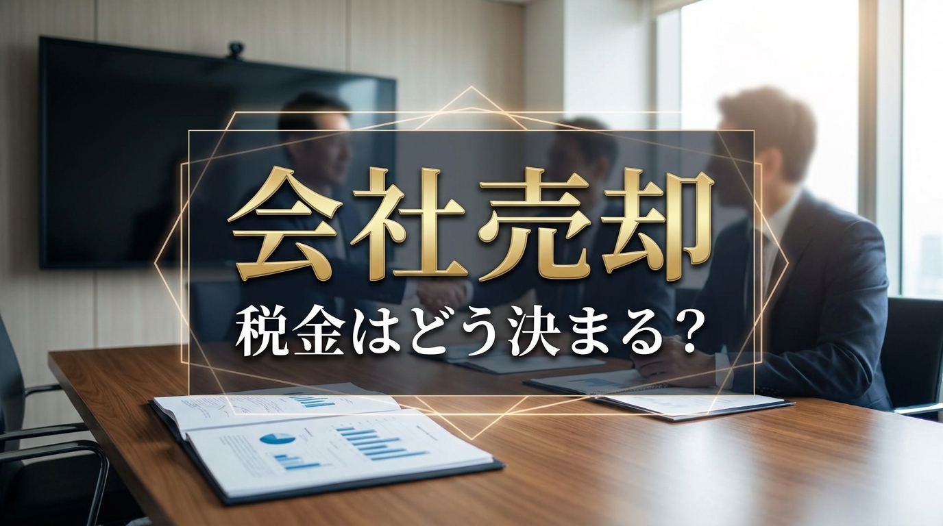 会社売却 税金はどう決まる?